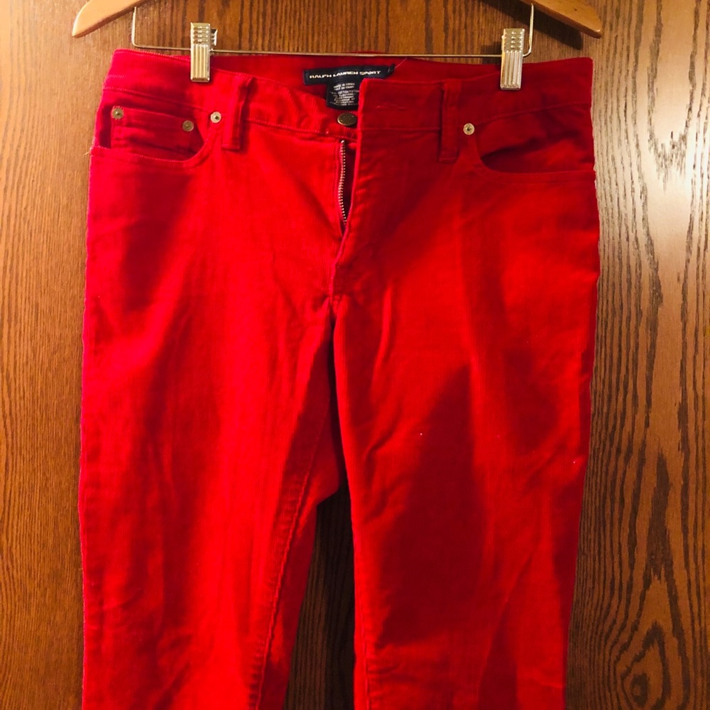 Ralph Lauren Red Corduroy Pants